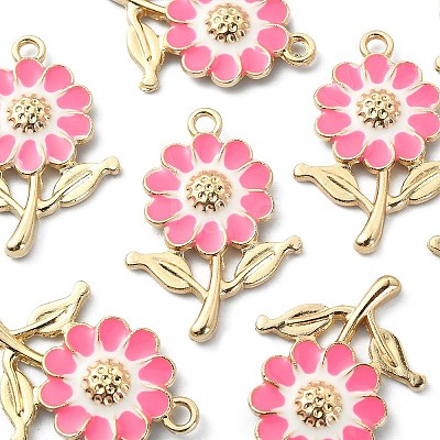 8Pcs Alloy Enamel Pendants ENAM-YW0002-31E-1