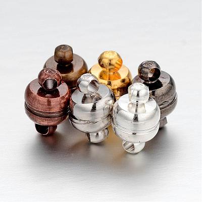Brass Magnetic Clasps with Loops KK-H361-M-1