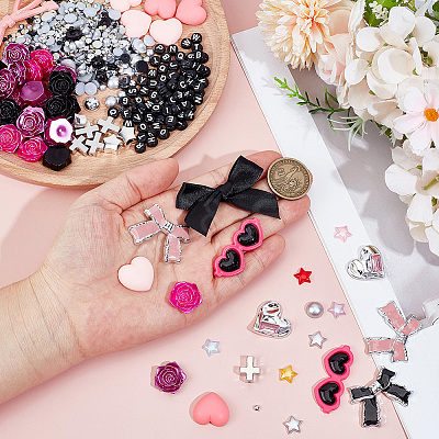 DIY Resin Rhinestone & ABS Plastic & Plastic Cabochons FIND-SC0021-32-1