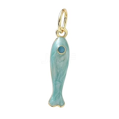 Brass Enamel Pendants KK-CBA6980-11G-I-1