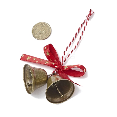 Iron Bell Hanging Ornaments HJEW-TA00381-1