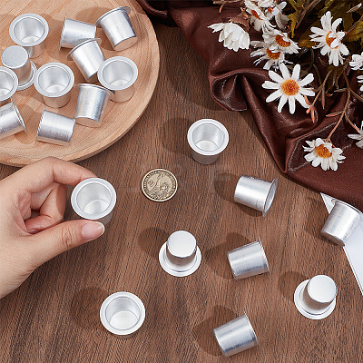 20Pcs Aluminum Candle Cups AJEW-SP0006-41B-01-1