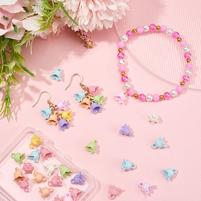 36Pcs Baking Paint Alloy Charms FIND-SP0004-16A-1