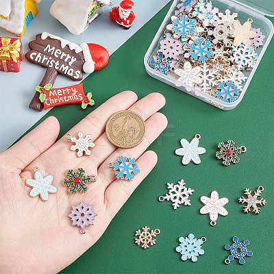 48Pcs 12 Style Alloy Pendants DIY-SC0018-90-1