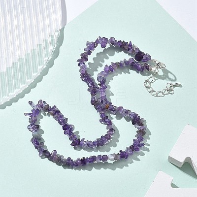 Natural Supper 7 Rutilated Quartz Chip Beaded Necklaces for Men Women NJEW-G159-01U-1