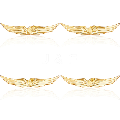 4Pcs Alloy Lapel Pin Backs for Security JEWB-DC0001-22B-1