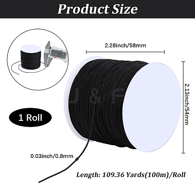 100M Round Nylon Braided Cord NWIR-PA0001-02A-1