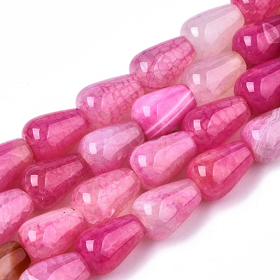 Natural Crackle Agate Beads Strands G-S359-243B-1