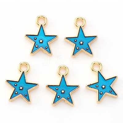 Alloy Enamel Charms X-ENAM-S121-028A-1