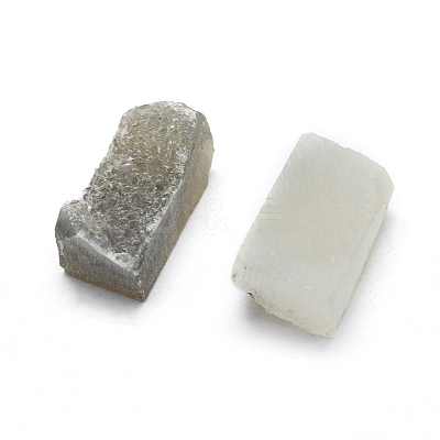 Natural Druzy Quartz Crystal Cabochons G-L533-34-1