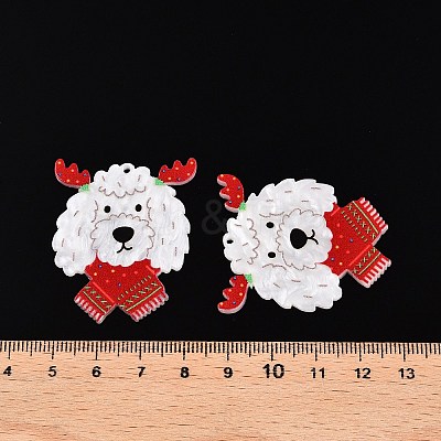 Christmas Theme Printing Acrylic Pendants BACR-N002-01M-1