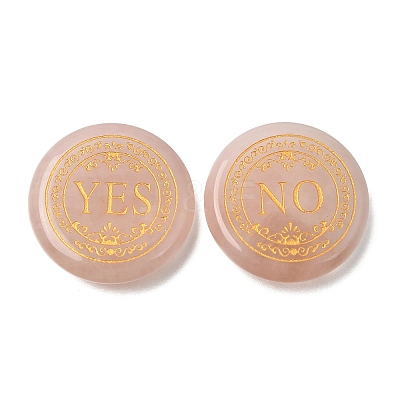 Engraved Natural Rose Quartz Decision Stones GG-CBA6D08-C06-1