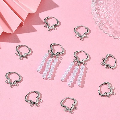 SHEGRACE Brass Hoop Earrings Findings XGR0156P-93P-1