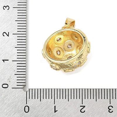 Brass Micro Pave Cubic Zirconia Pendants KK-L239-031G-1