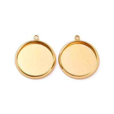 Brass Pendant Cabochon Settings KK-F898-20D-G-1