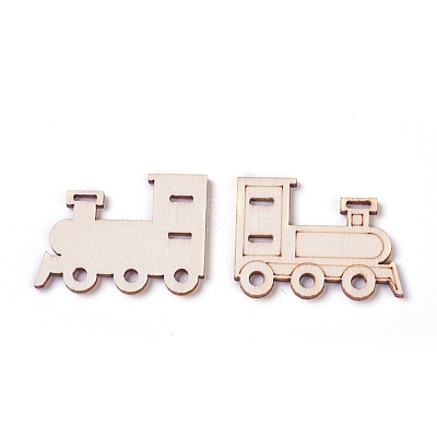 Vehicle Theme Wooden Cabochons WOOD-I003-06-1