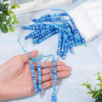 Handmade Polymer Clay Bead Bracelets Making AJEW-TAC00078-1