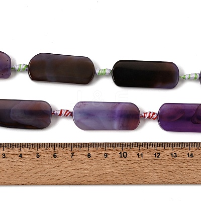 Dyed & Heated Natural Banded Agate Beads Strands GG-CBAB9C6-D03-01-1