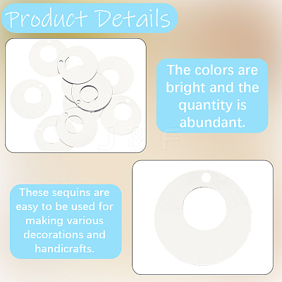 150G Ornament Accessories Plastic Paillette/Sequins Pendants KY-CY0001-15B-1