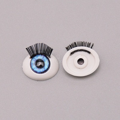 4D ABS Doll Craft Cartoon Movable Eye DIY-WH0257-82-1