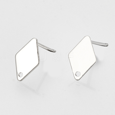 Brass Stud Earring Findings KK-N186-60P-1