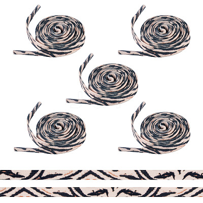 5 Pairs Polyester Cord Shoelace FIND-TA0009-64A-1