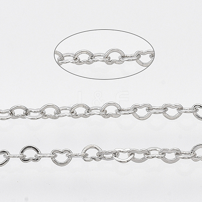 Brass Heart Link Chains CHC-T008-03P-01-1