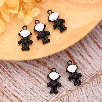 Baking Paint Alloy Pendants PALLOY-R136-02-1