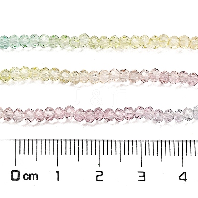 Transparent Painted Glass Beads Strands X1-DGLA-A034-T2mm-A15-1