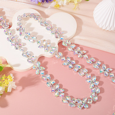 1 Yard Iron Rhinestone Strass Chains FIND-PJ0001-42-1