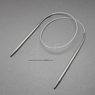Steel Wire Stainless Steel Circular Knitting Needles and Iron Tapestry Needles X-TOOL-R042-650x4mm-1