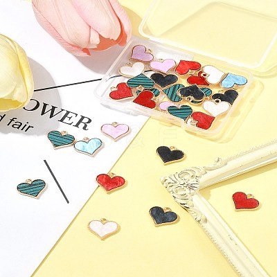 30Pcs Alloy Enamel Charms ENAM-FS0002-68-1