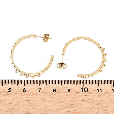 304 Stainless Steel Stud Earring Findings STAS-C182-01A-G-1