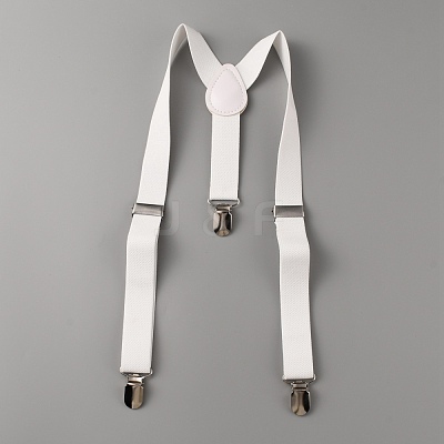 Adjustable Polyester Y-Shaped Heavy Duty Suspenders AJEW-WH0307-23K-1