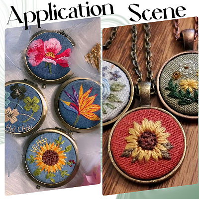 20Pcs Mini Wooden Embroidery Hoops EMBR-SC0001-04D-1