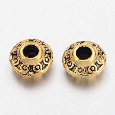 Tibetan Style Alloy Spacer Beads X-GLF0725Y-NF-1
