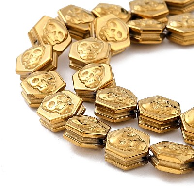 Electroplate Synthetic Non-magnetic Hematite Beads Strands G-I317-01E-1