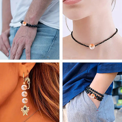 3 Strands 3 Styles Electroplated Crackle Glass Beads Strands EGLA-YW0005-12A-1