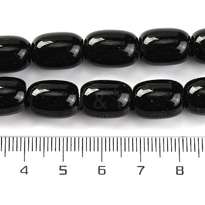 Dyed & Heated Natural Black Onyx Beads Strands G-G177-G01-01-1