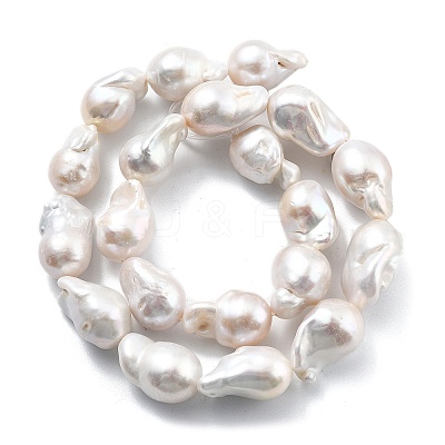 Natural Nucleated Pearl Beads Strands PEAR-B004-15C-03C-1