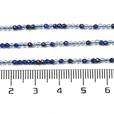 Transparent Glass Beads Strands GLAA-H027-01B-1