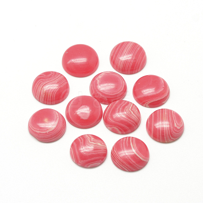 Synthetic Rhodochrosite Cabochons G-R416-12mm-17-1