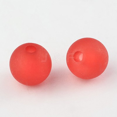 Transparent Acrylic Ball Beads FACR-R021-8mm-04-1