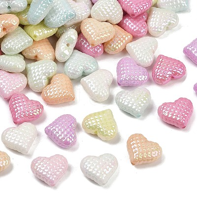 UV Plating Opaque Acrylic Beads MACR-L007-03D-1