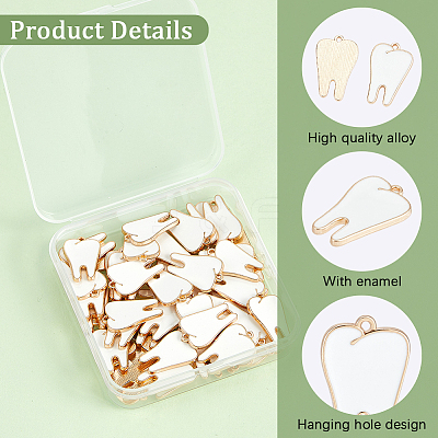 60Pcs Alloy Enamel Pendants ENAM-SC0008-03-1