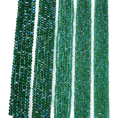 Electroplate Glass Beads Strands EGLA-A044-T6mm-L18-1