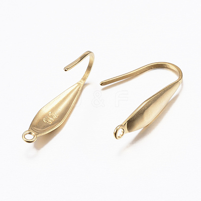 Ion Plating(IP) 316 Surgical Stainless Steel Earring Hooks X-STAS-H392-03G-1