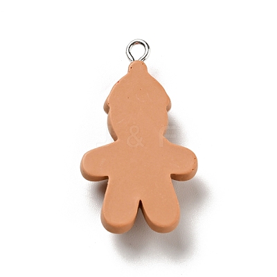 Christmas Opaque Resin Pendants RESI-G043-A06-1