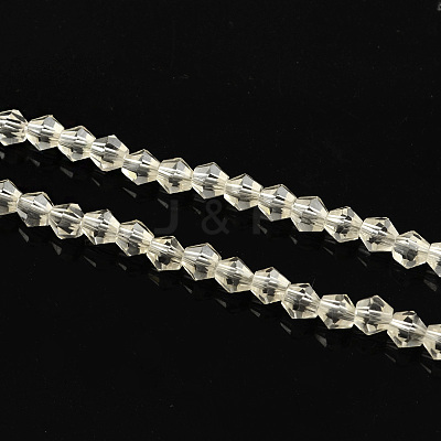 Transparent Glass Bead Strands EGLA-R094-4mm-14-1
