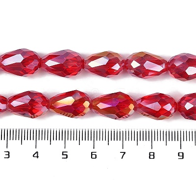 Transparent Electroplate Glass Beads Strands EGLA-N013-T4mm-B12-1